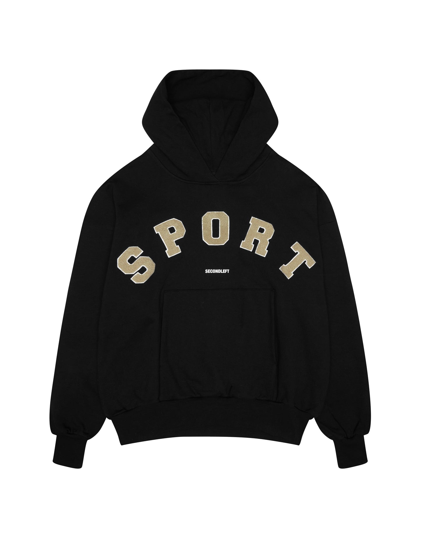 Sport Hoodie - Black/Cream