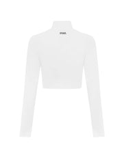STAX. Long Sleeve Zip Crop NANDEX ™ - White