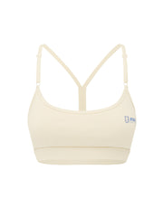 Run Club 2 Cotton Strappy Crop - Cream