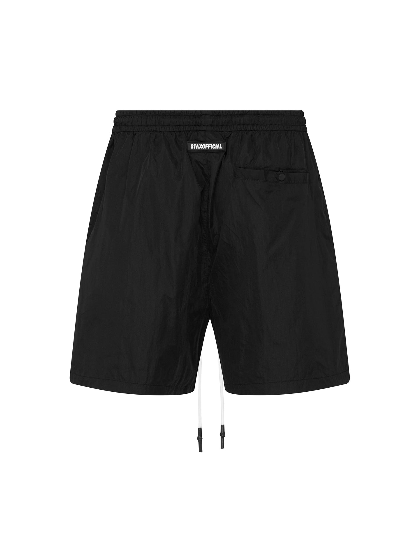 Mens Nylon Pocket Shorts - Beige
