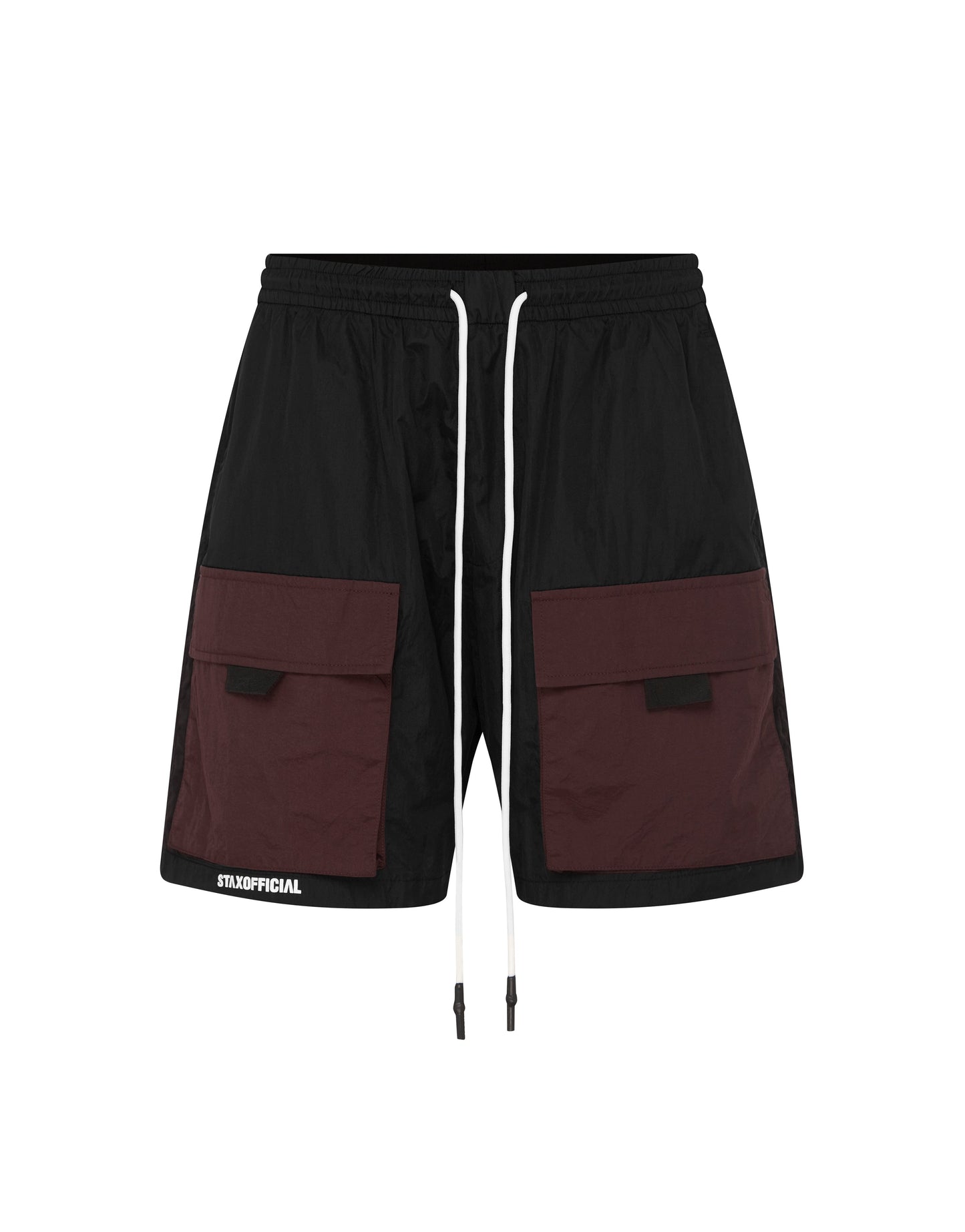 Mens Nylon Pocket Shorts - Umber