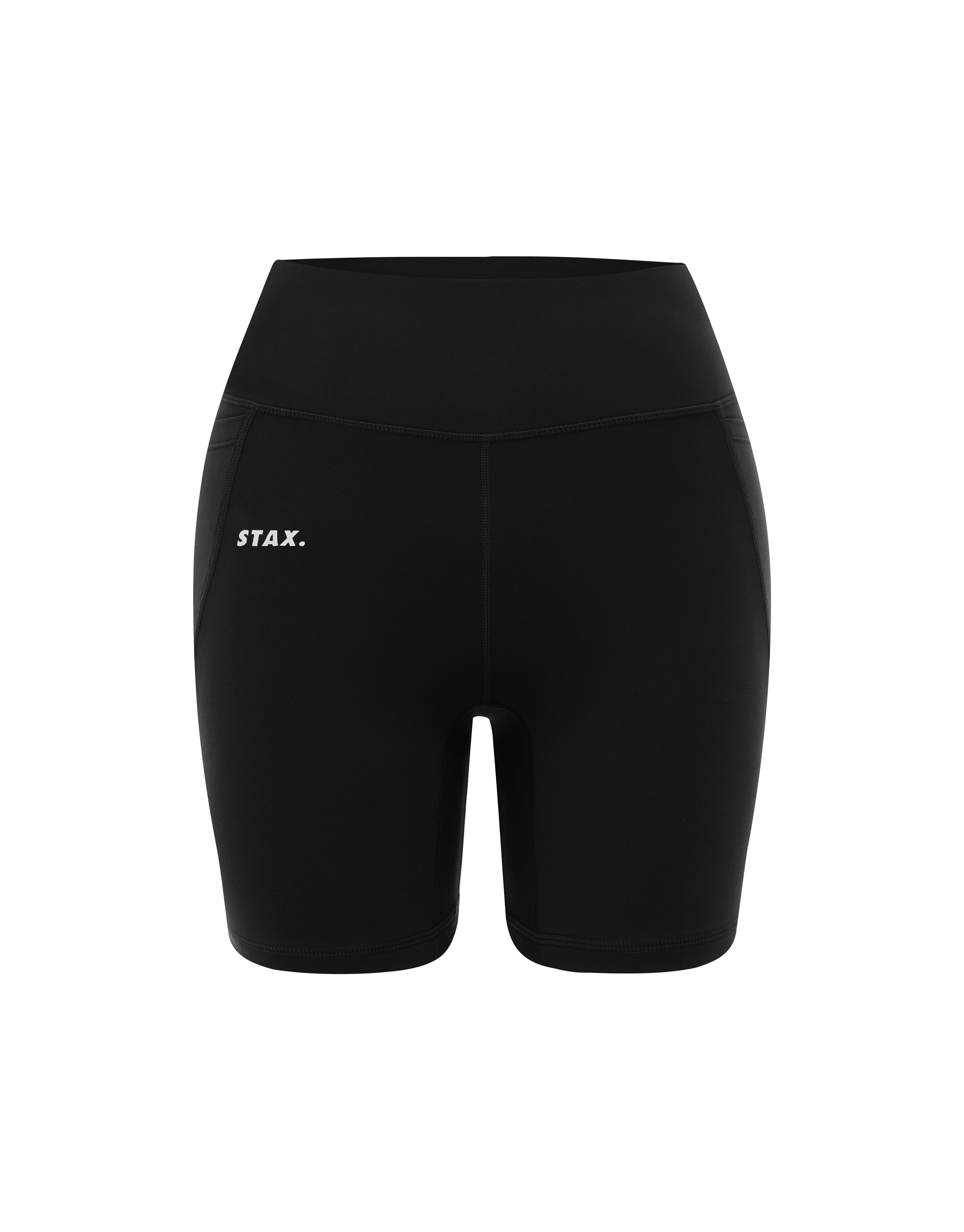 Phone Pocket Midi Bike Shorts NANDEX Black STAX