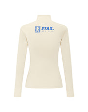 STAX. Run Club 2 Cotton Long Sleeve Body Top - Cream