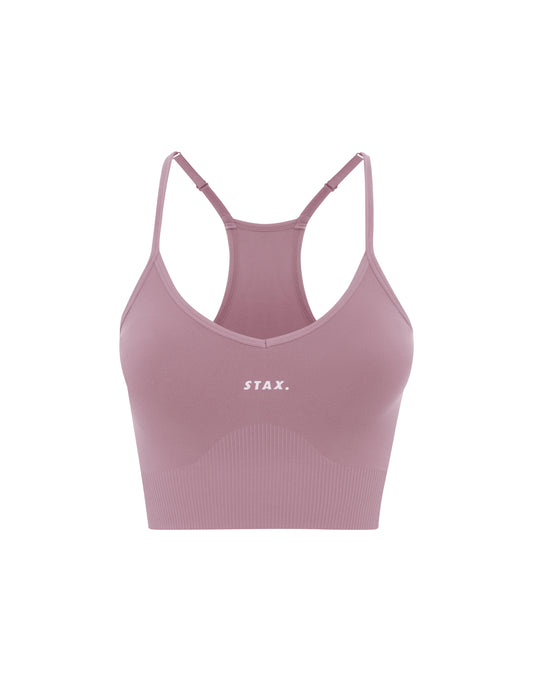 Premium Seamless Favourites Strappy Crop - Dusty Rose