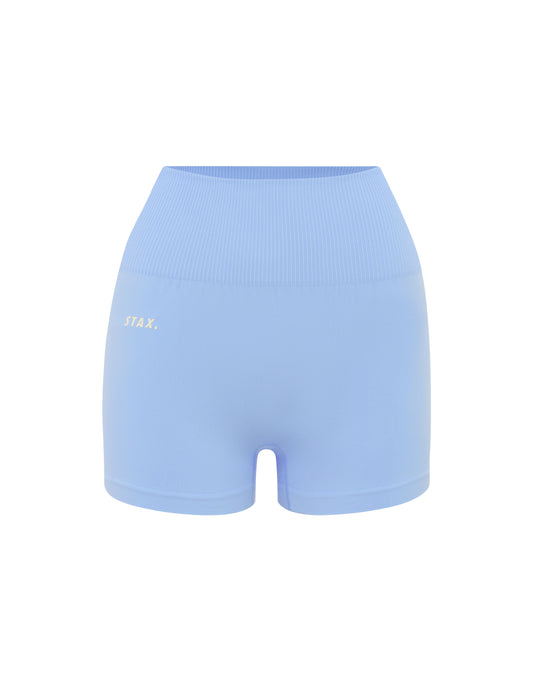 Premium Seamless Favourites Mini Bike Shorts - Baby Blue