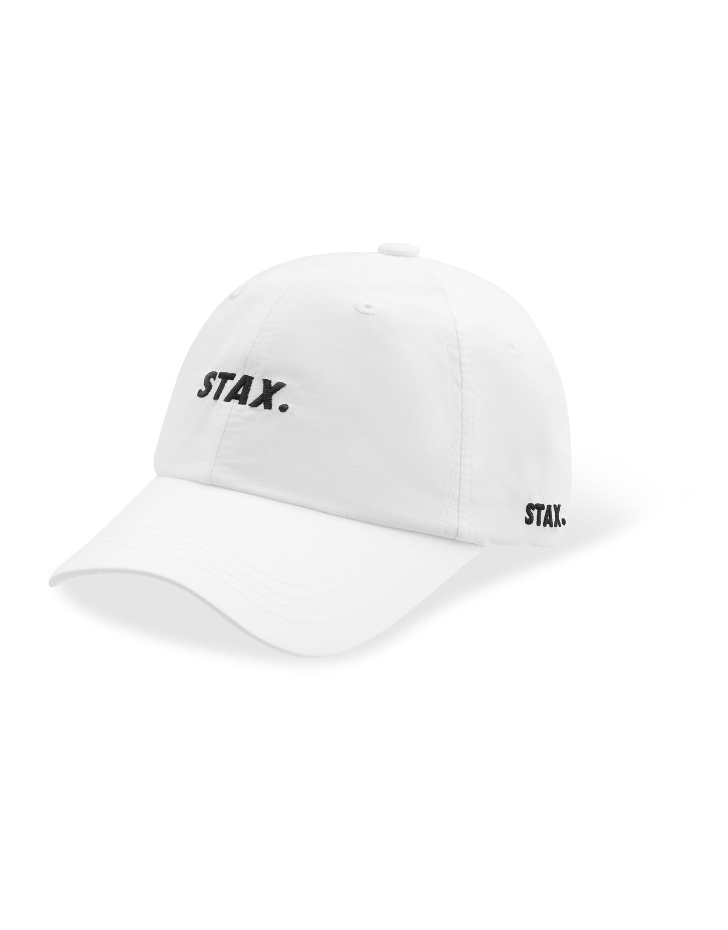 STAX. Official Dad Cap - White (Black logo)