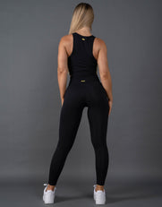 STAX. Summer 22 Crop Tank - Black