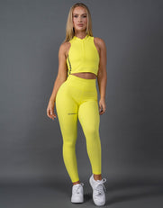 Summer 22 Zip Crop - Yellow