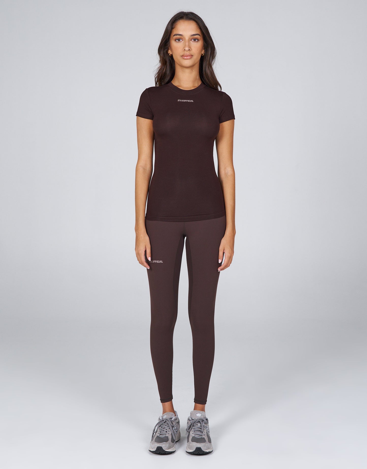 STAX. AW Womens Tee - Kuuma (Brown)