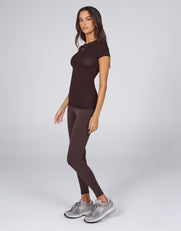 STAX. AW Womens Tee - Kuuma (Brown)