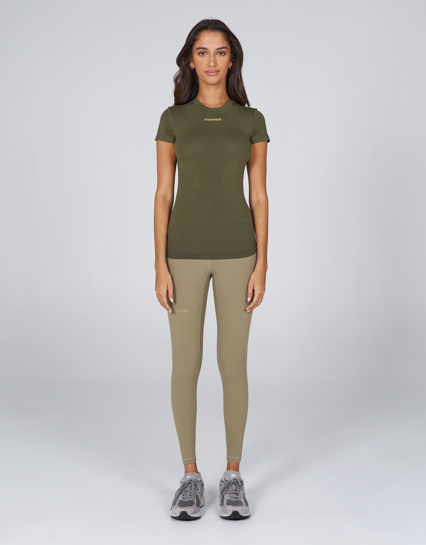 STAX. AW Womens Tee - Oryx (Olive)