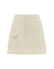 AW Desert Cargo Skirt- Oat (Beige)