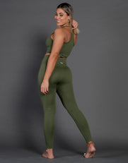 Premium Seamless V4 Tights - Forest Green