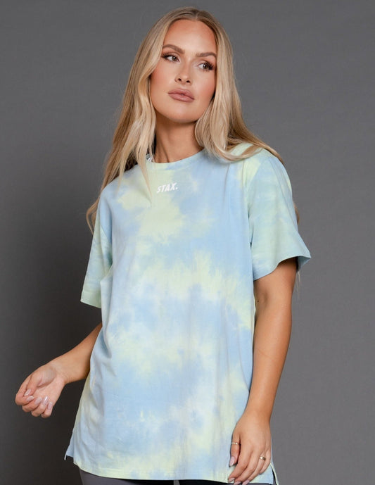 Oversize Tie Dye Tee - Ocean